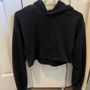TNA airy fleece cropped hoodie